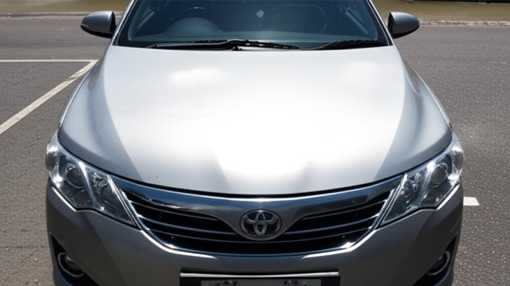 Car parked under intense Thai sun, highlighting paint vulnerability