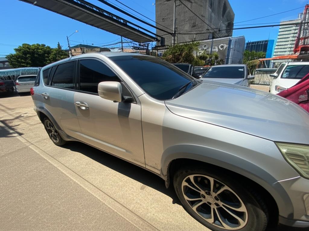 Car parked under intense sun in Thailand, showing potential paint fade