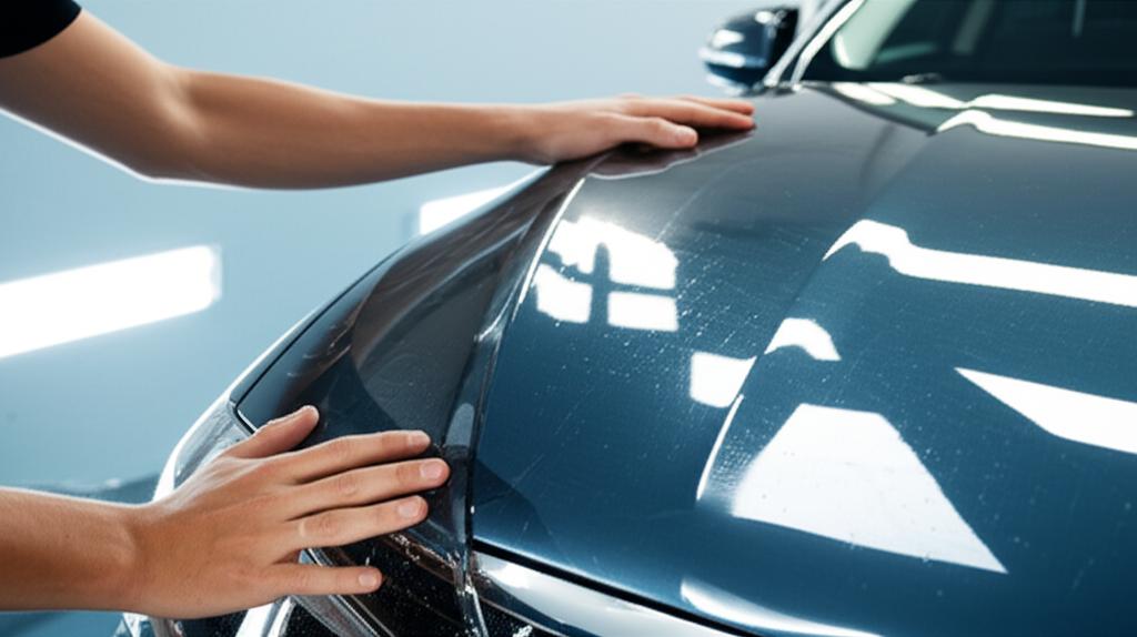 Applying TPU film to a car